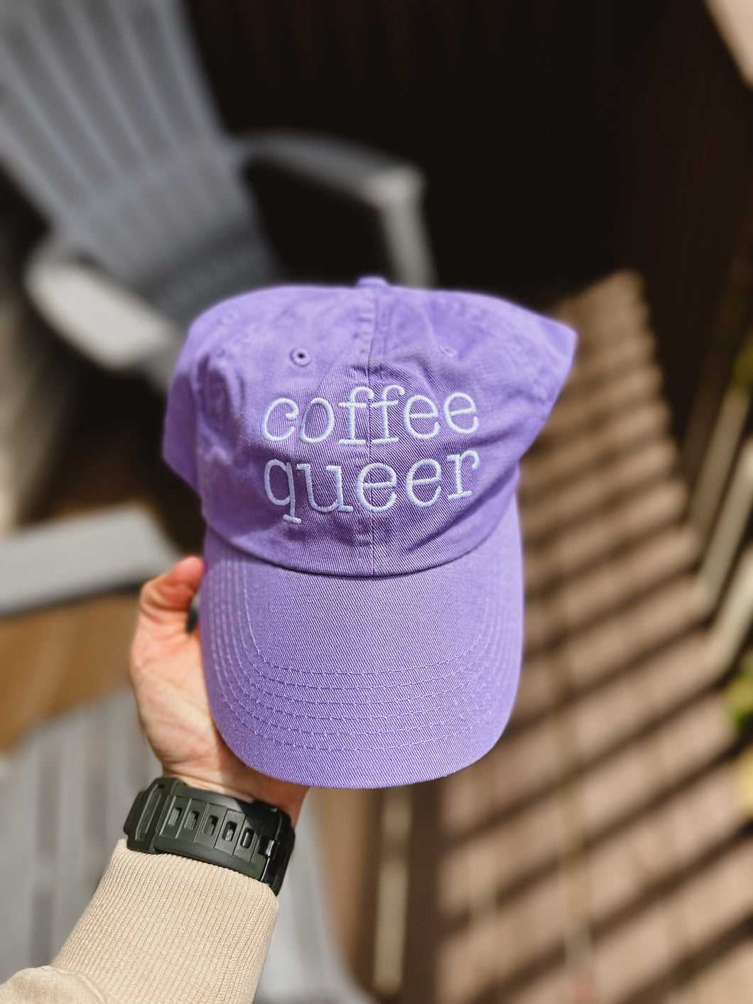 Purple Coffee Queer Dad Cap