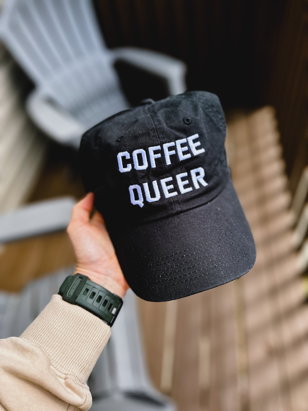 Black Coffee Queer Dad Cap