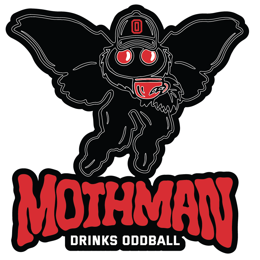 Mothman Drinks Oddball | Sticker
